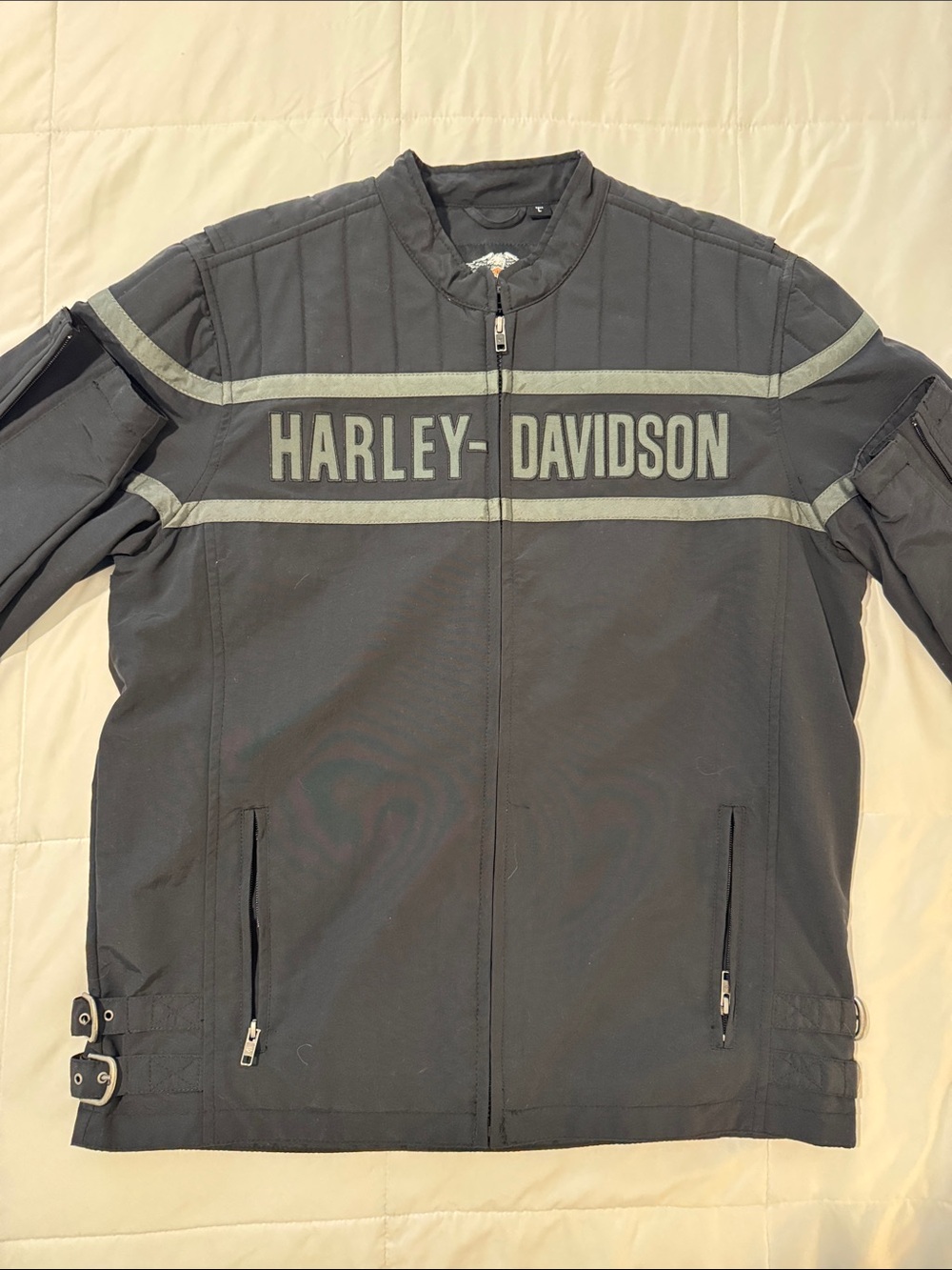 Harley-Davidson Black Performance Jacket with Reflective Stripes